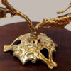 Brass Serving Stand Traditional Sparrow Design for Sweets