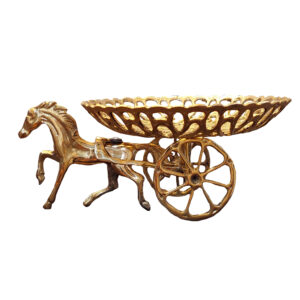 Brass Serving Stand for Fruit & Sweet Traditional Horse Design