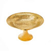 Brass Serving Stand for Fruit with Intricate Engraving Elegance