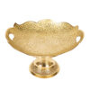Brass Serving Stand with Intricate Engraving Elegance