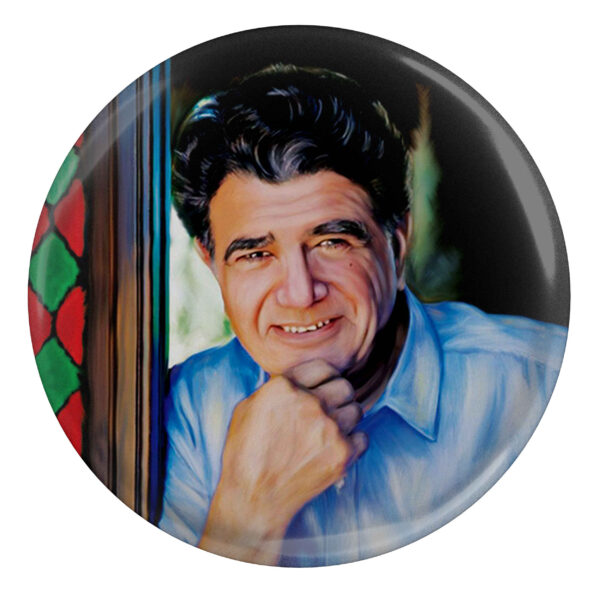 Persian Button Pin of Mohammad-Reza Shajarian (Iranian Singer)