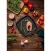 Square Cast Iron Grill Skillet for Camping & Outdoor – 26 cm