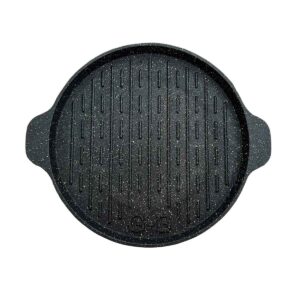 Cast Iron Skillet Durable for Outdoor Grilling 30 cm