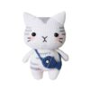 Handmade Amigurumi Stuffed Cat Animal – White | 15 cm Elegant & Cozy