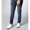 Cuffed Slim Fit Jeans for Men in Blue Featuring Any Occasion