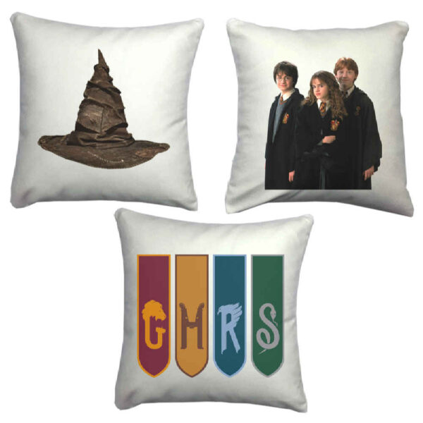 Harry Potter Inspired Print Cushion Set - Set of 3
