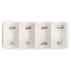 Daily Pill Organizer with 4 Compartments and Farsi Labels for Easy Reminders