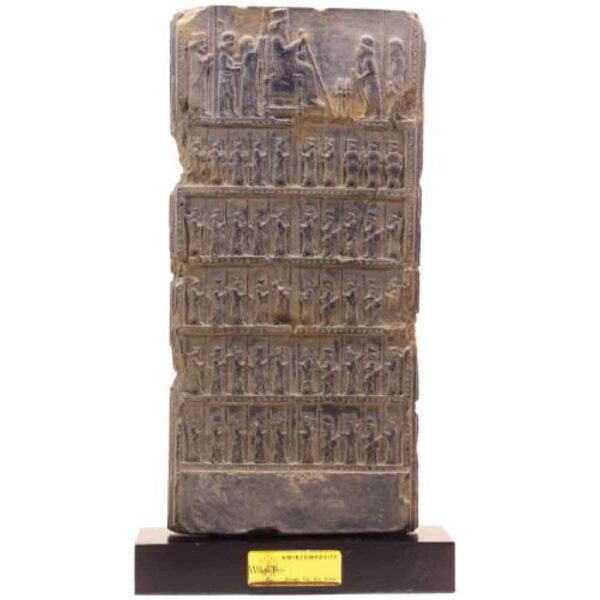 Darius on the Throne Ancient Persian-Inspired Inscription Replica