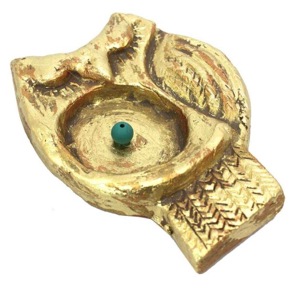 Handcrafted Pottery Incense Holder – Owl Design