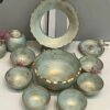 Elegant Pottery Haft-seen Set with Mirror for Persian New Year