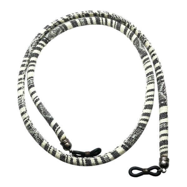 Glasses Strap – Black & White Traditional Design
