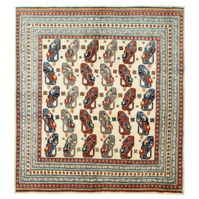 Genuine Genuine Persian Gabbeh Wool Rug Handwoven Bordered