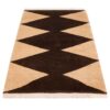 Persian Gabbeh Wool Rug Handwoven in Fars Geometric Brown