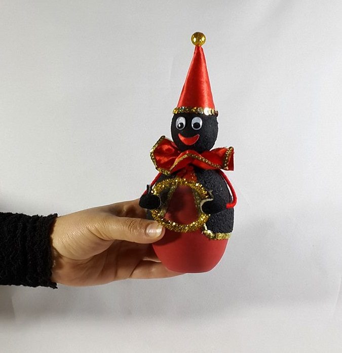 Persian Hajji Firuz Pottery Doll – Perfect for Nowruz and Haft-Sin Celebrations (Set of 2)