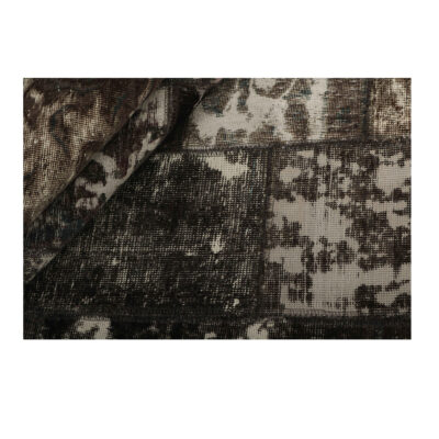 Vintage Persian Hand-Knotted Patchwork Carpet Shadow
