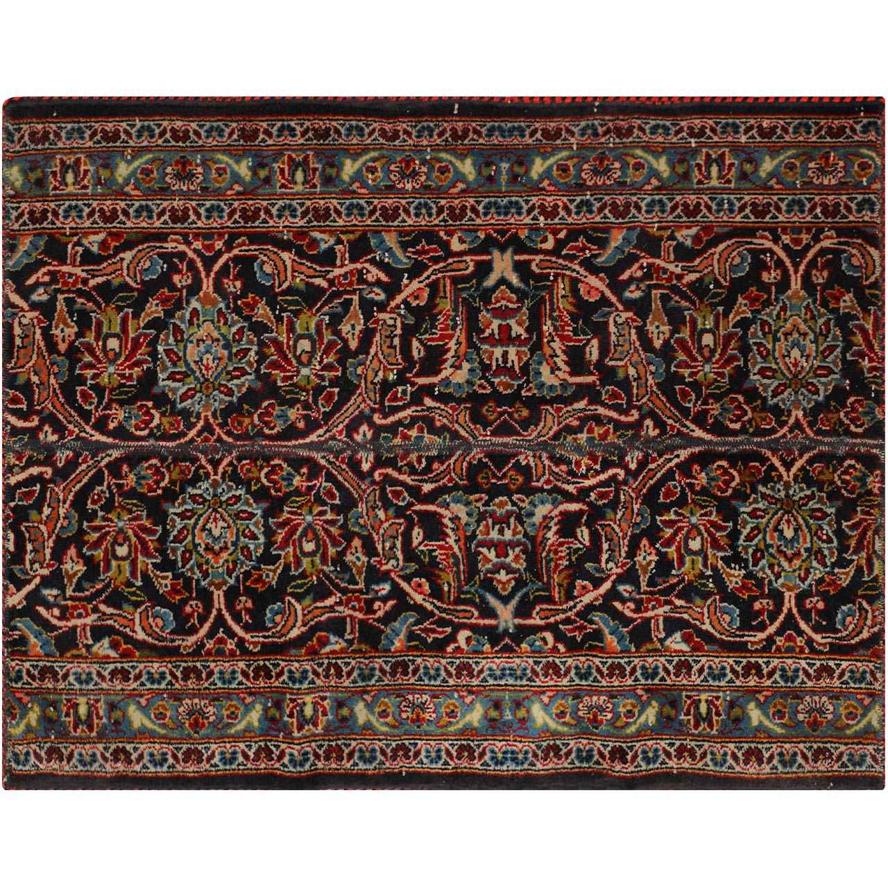 Vintage Persian Hand-Knotted Patchwork Carpet Joseph