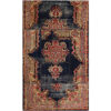 Vintage Persian Hand-Knotted Patchwork Carpet Saltanat