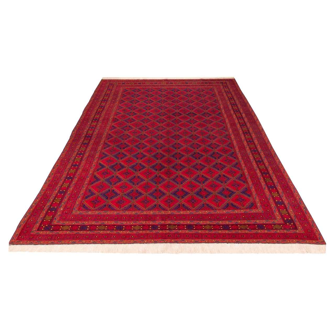 Authentic Persian Wool Kilim Rug Handwoven in Khorasan Red