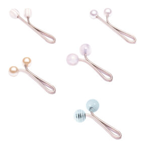 Hijab U Clips Set for Muslim Women Headscarf with Pearls (5pcs)