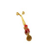 Hijab U Clips Set for Muslim Women Colorful Beaded Design (4 pcs)