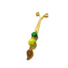 Hijab U Clips Set for Muslim Women Colorful Beaded Design (4 pcs)