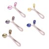 Hijab U Clips for Muslim Women with Colorful Faux Pearls (5 pcs)