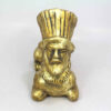 Handcrafted Golden Pottery Incense Sculpture – Sphinx Design