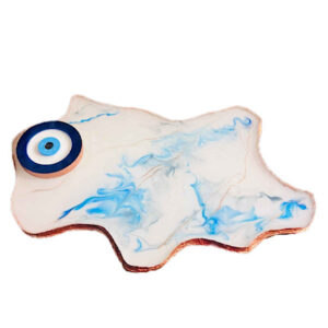 Incense Holder Handcrafted Pottery Evil Eye Design