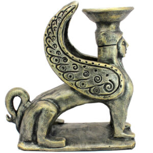 Incense Holder Handcrafted Pottery Sphinx Design