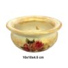 Handcrafted Pottery Incense Holder – Flowers Design