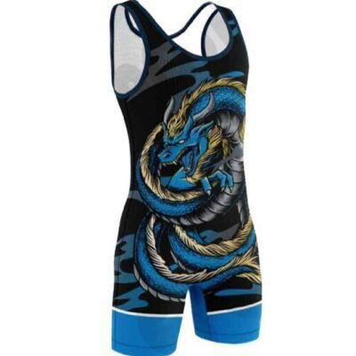 Iranian Men’s Sleeveless Wrestling Singlet Model Dragon
