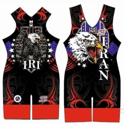 Iranian Men’s Sleeveless Wrestling Singlet Model Eagle