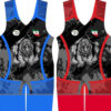Iranian Men's Sleeveless Wrestling Singlet Model Leopard