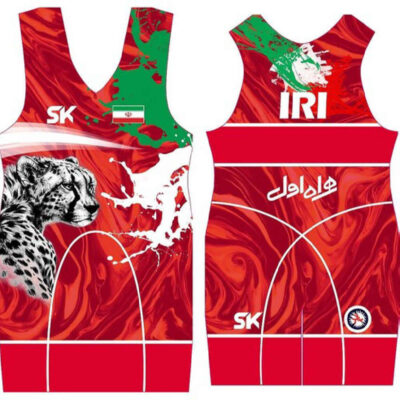 Iranian Men’s Sleeveless Wrestling Singlet Model Palangi