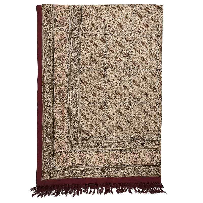 Iranian Tablecloth: Isfahan's Traditional Kalamkari Block Print Ctara