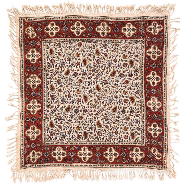 Iranian Tablecloth: Isfahan's Traditional Kalamkari Block Print Hamta