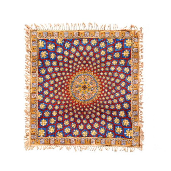 Iranian Tablecloth: Isfahan's Traditional Kalamkari Block Print Khorshid III