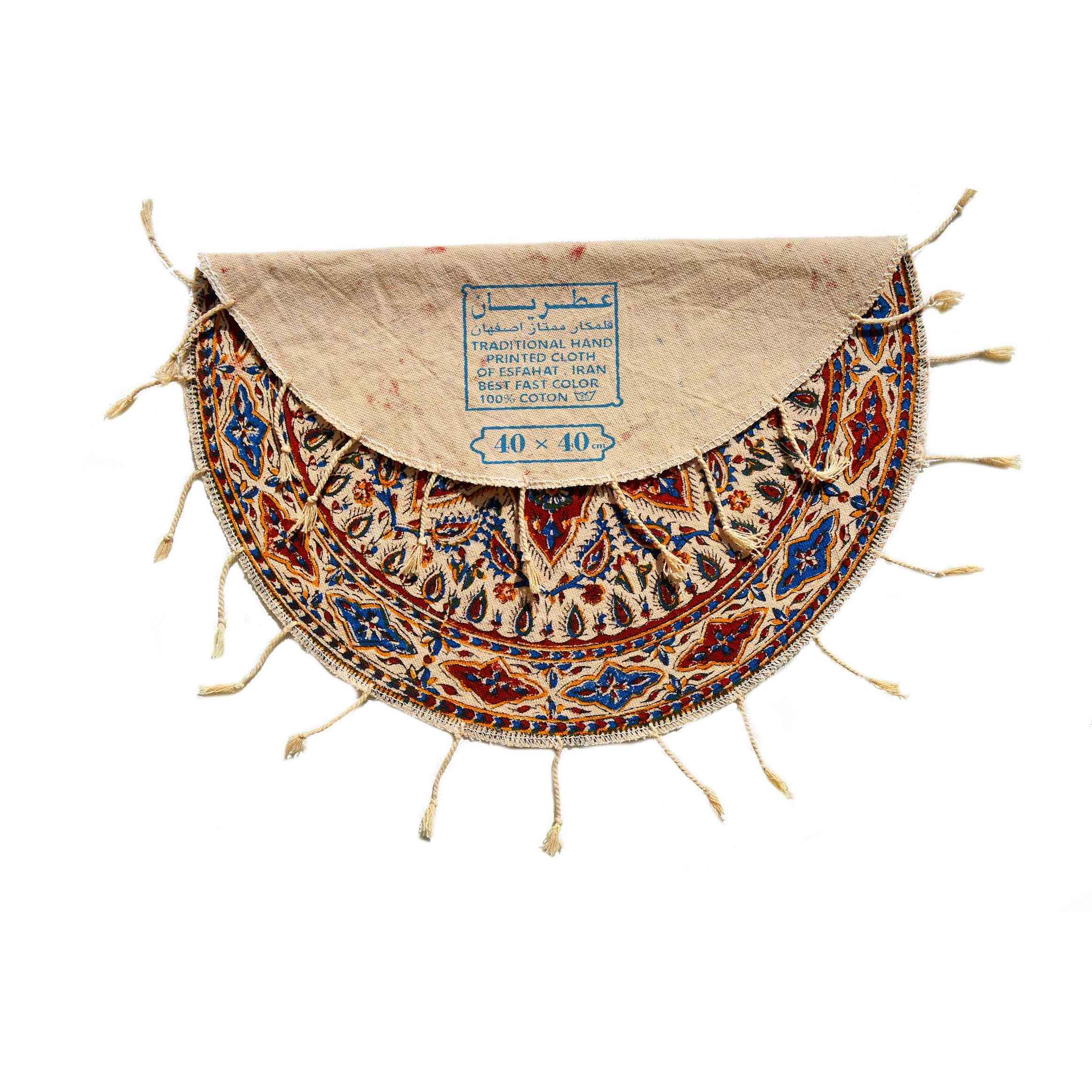 Iranian Tablecloth: Isfahan’s Traditional Kalamkari Block Print Khorshid I