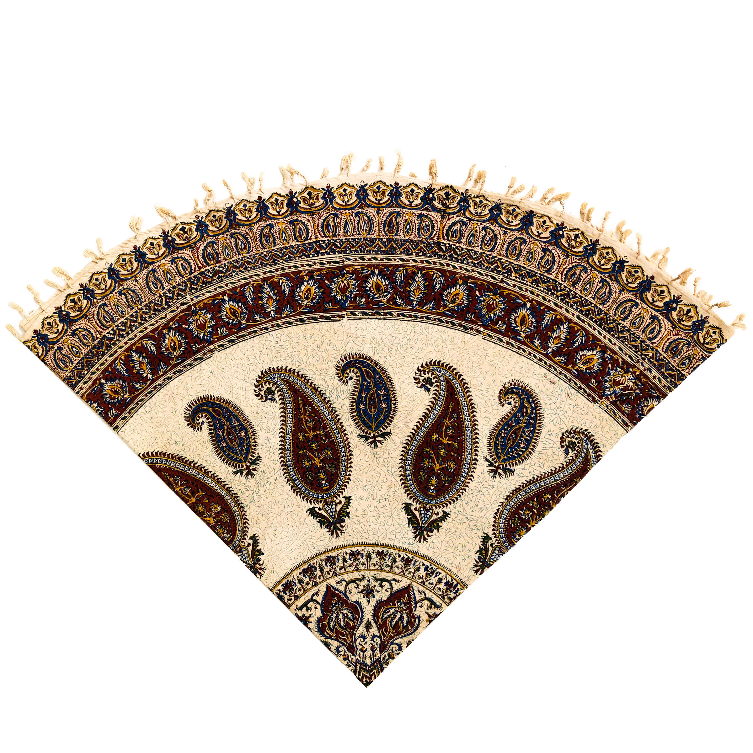 Iranian Tablecloth: Isfahan's Traditional Kalamkari Block Print Qasedak II