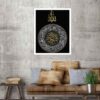 Islamic Canvas Art - Printed Ayat al-Kursi (Framed Wall Art)