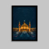 Islamic Canvas Art - Printed Imam Hussain Shrine (Framed Wall Art)