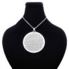 Islamic Steel Necklace with Hirz of Imam Jawad Medallion