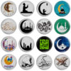 Islamic Pinback Button Set - Ramadan Kareem (16 pcs)