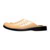Islamic Style Nalain Slippers with Artificial Cream Leather