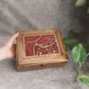 Artisan-Crafted Jewelry Box from Natural Wood
