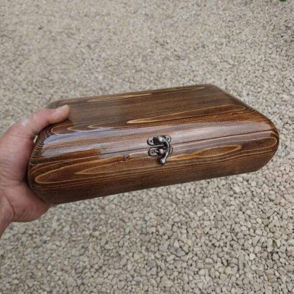 Elegantly Crafted Jewelry Box from Natural Wood