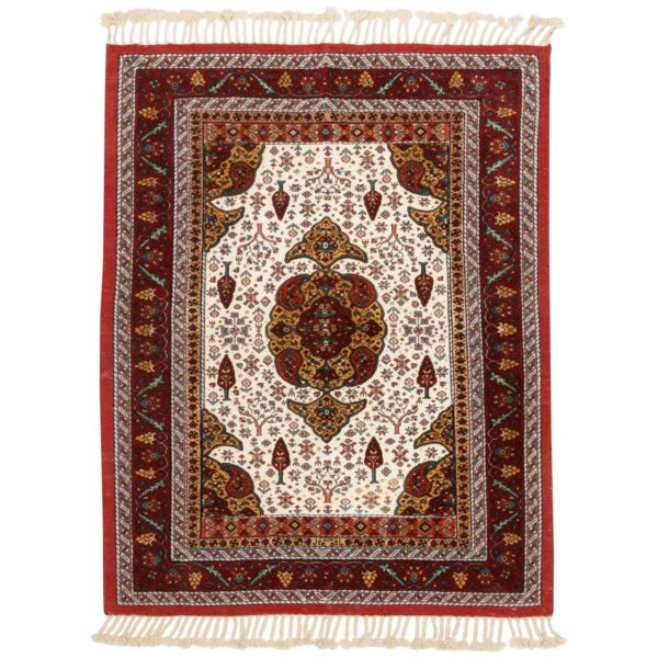 Authentic Persian Wool Kilim Rug Traditionally Handwoven in Khorasan Red
