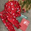 Kid's Sweatshirt & Pants Set with Santa Claus Design