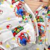 Kid's Sweatshirt & Pants Set with Super Mario Design White