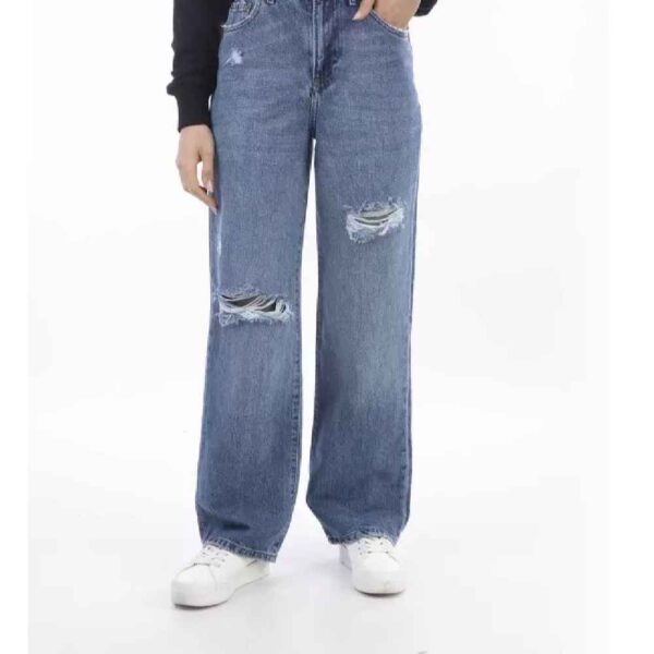 Loose Fit Jeans Relaxed Fit with Ripped Design for Casual Style